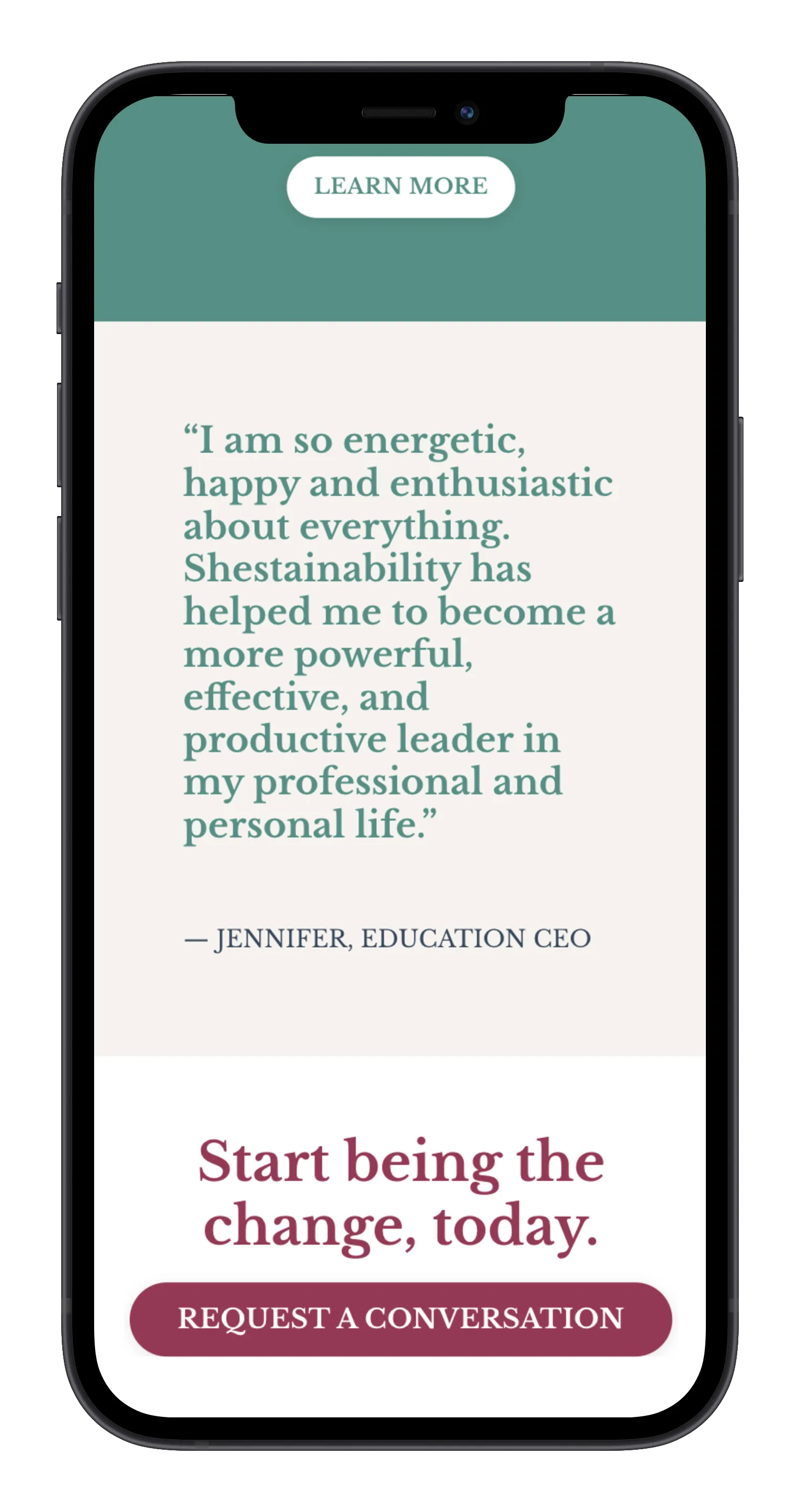 Women Leadership Coach on mobile