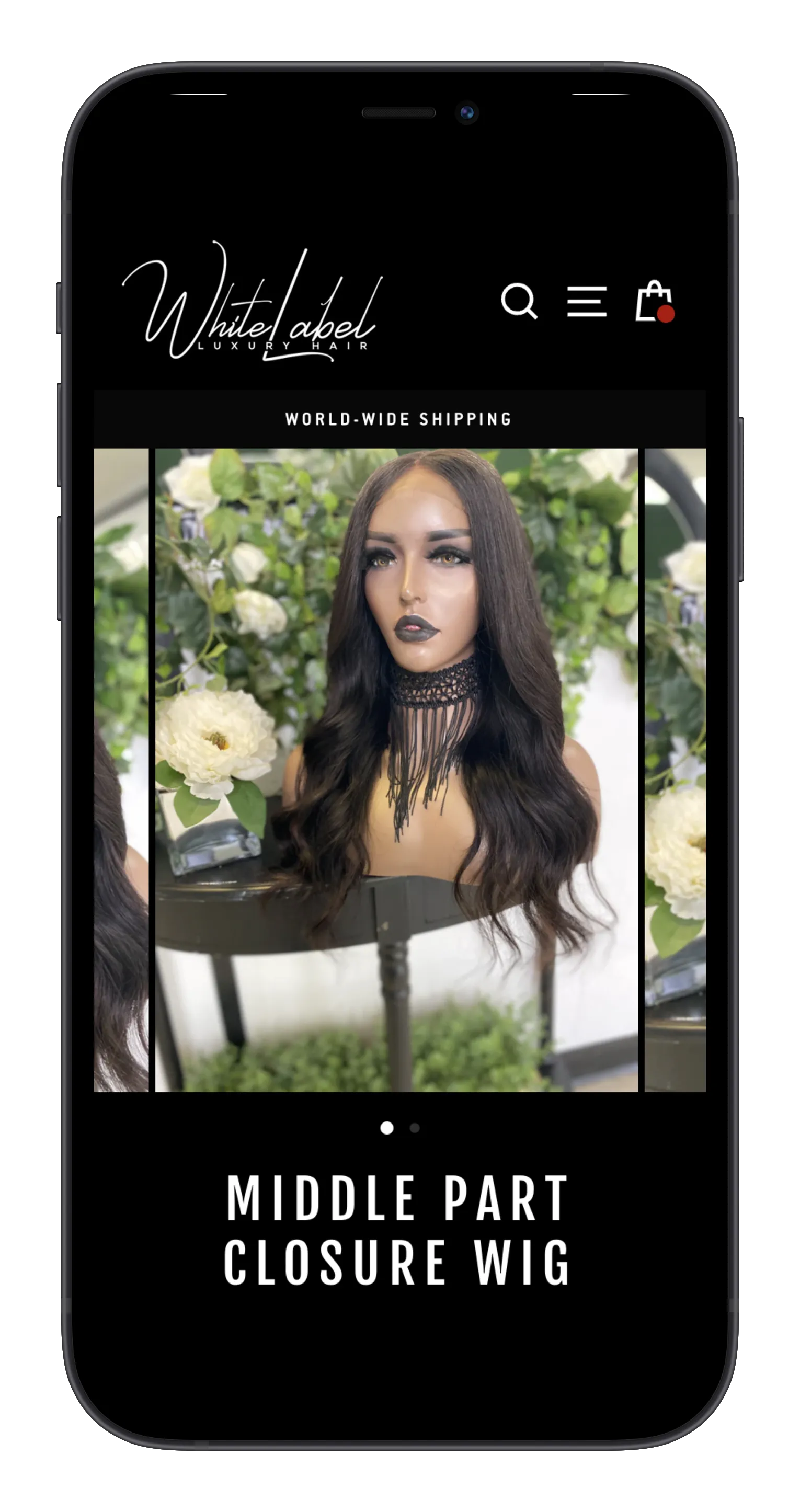 Hair Extensions Brand on mobile