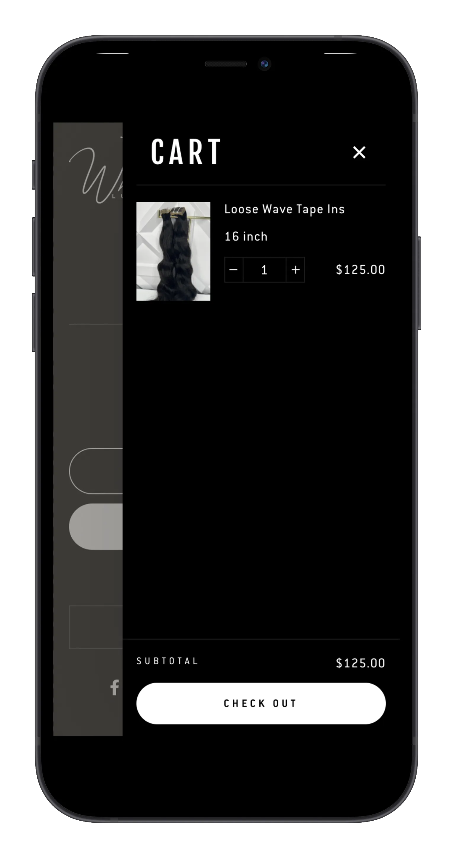 Hair Extensions Brand on mobile