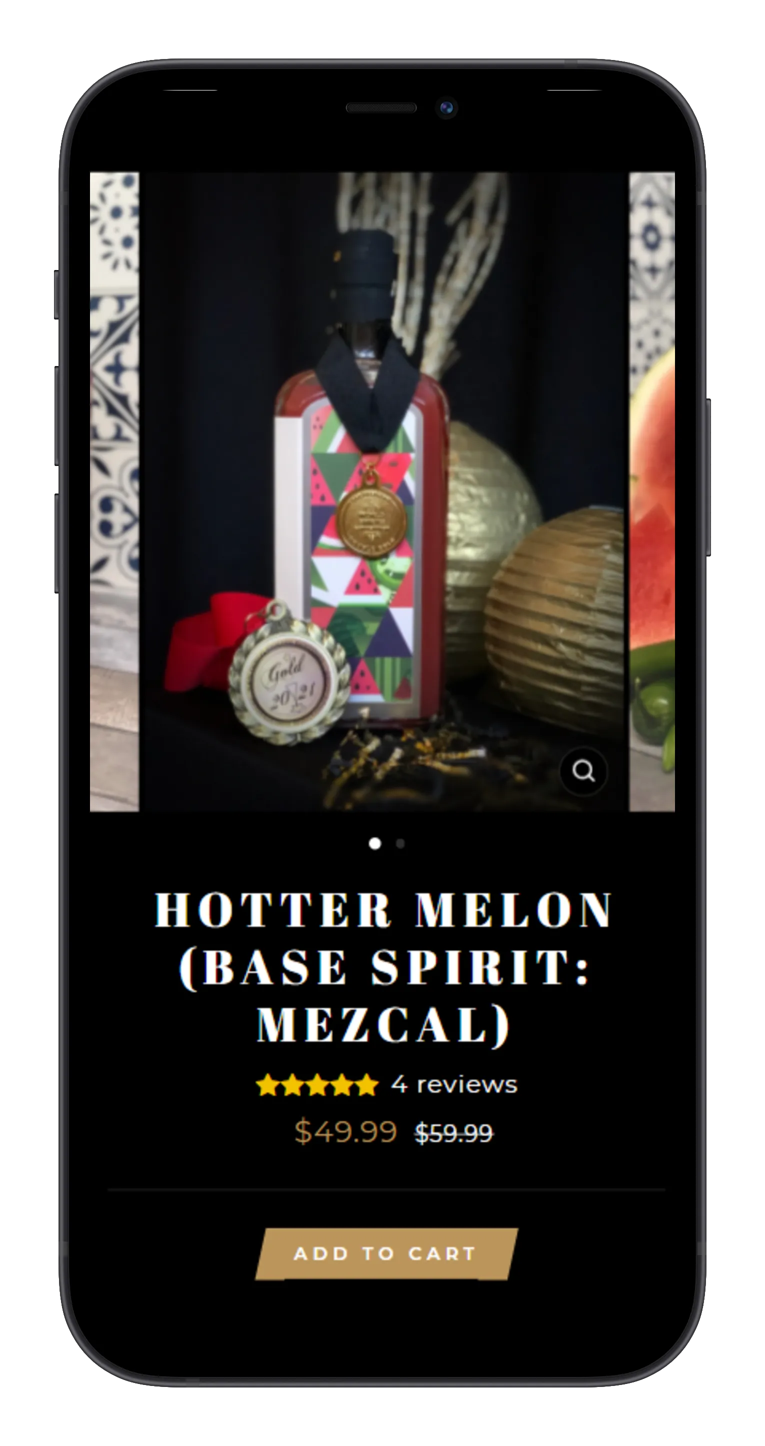 Cocktail Brand on mobile
