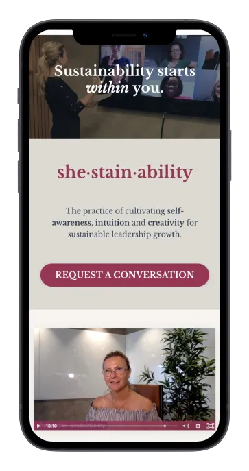 Women Leadership Coach on mobile