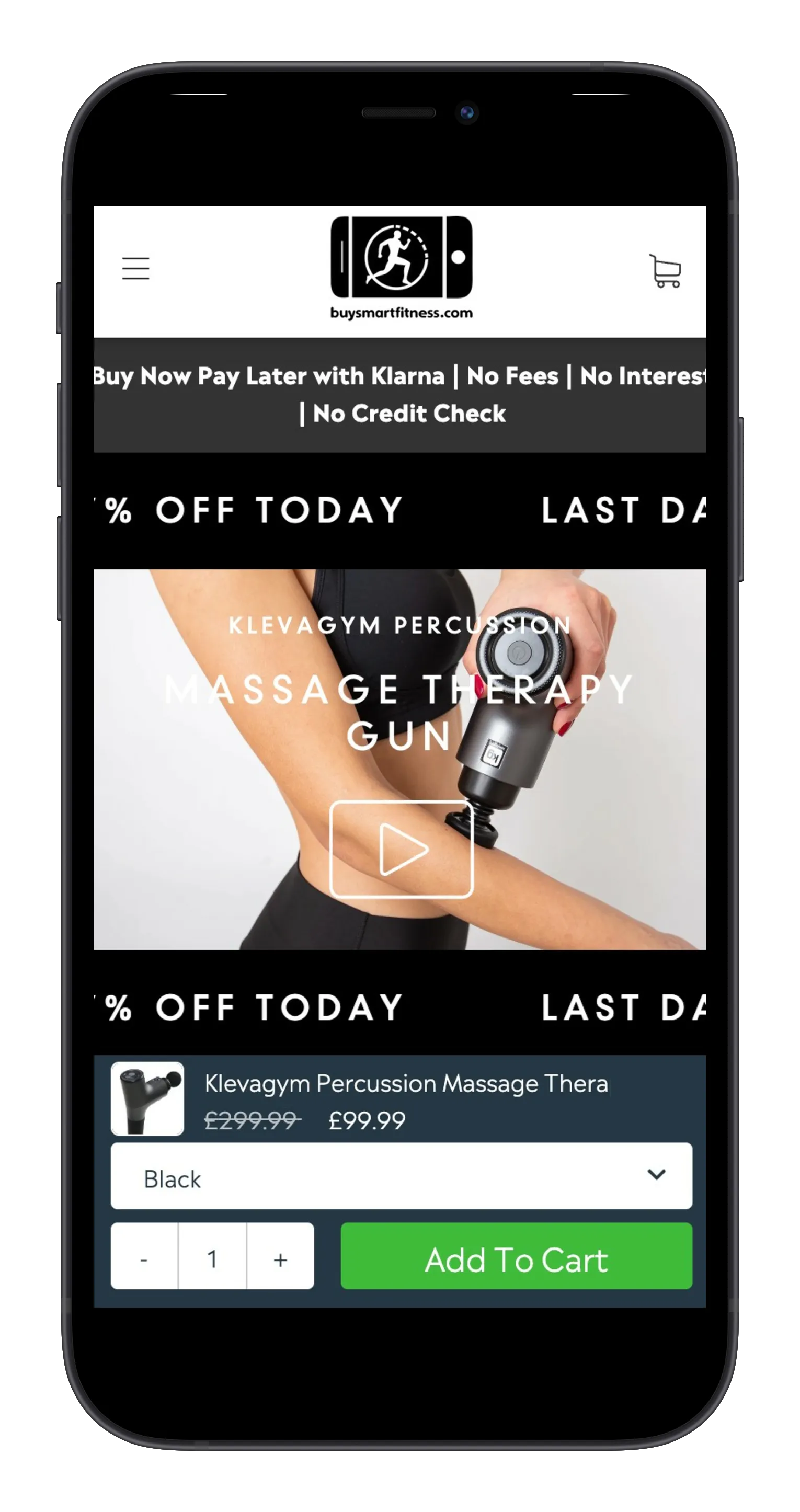 Massage Gun Brand on mobile