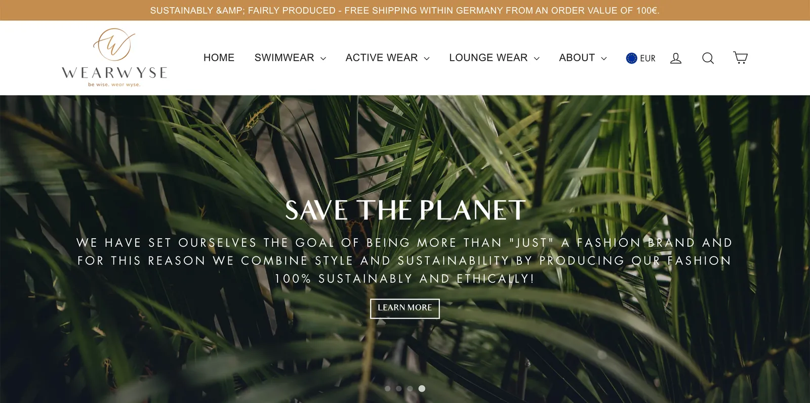 Sustainable Clothing Brand screen 5