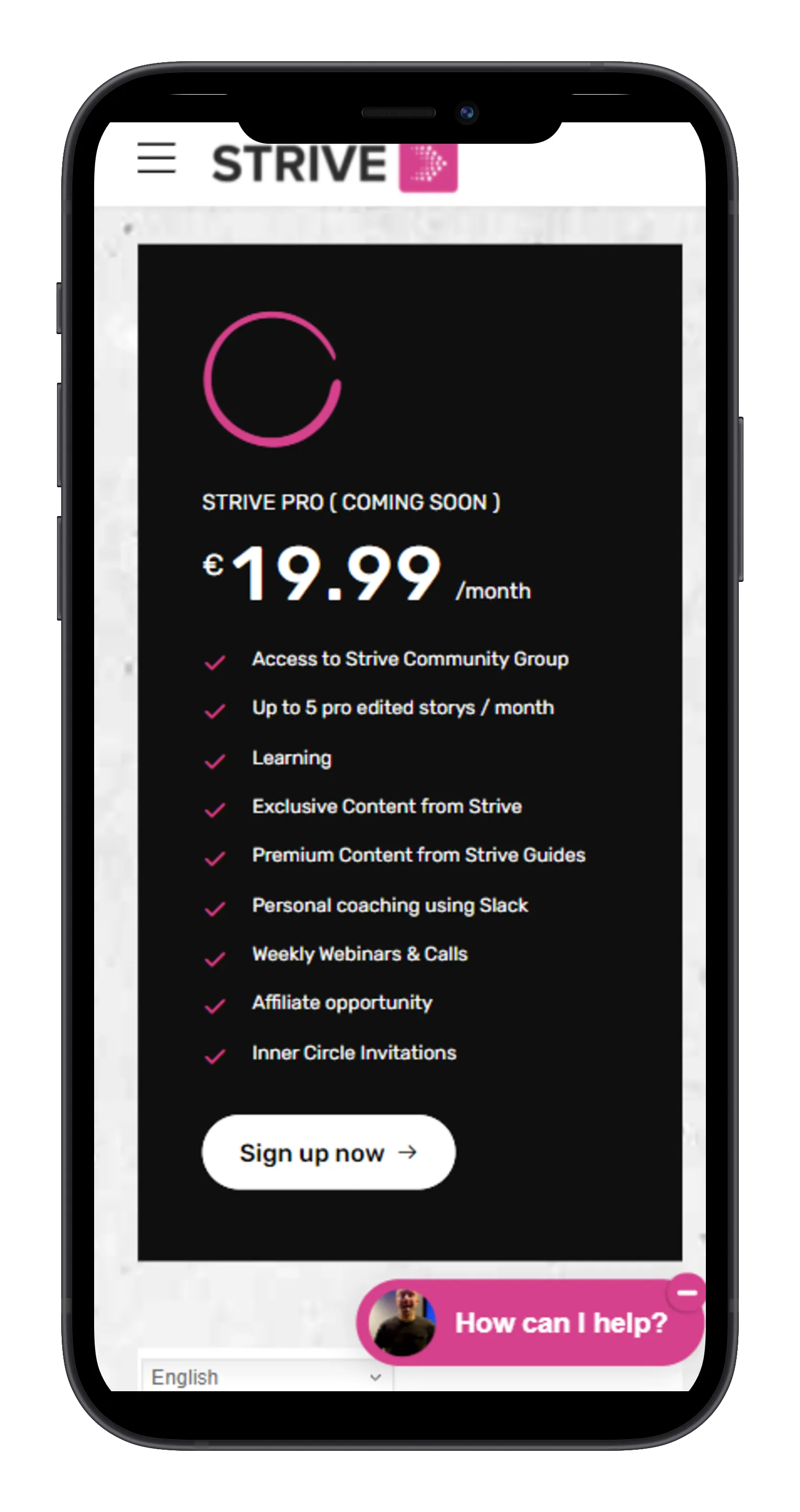 Strive – Community, Academy & App on mobile