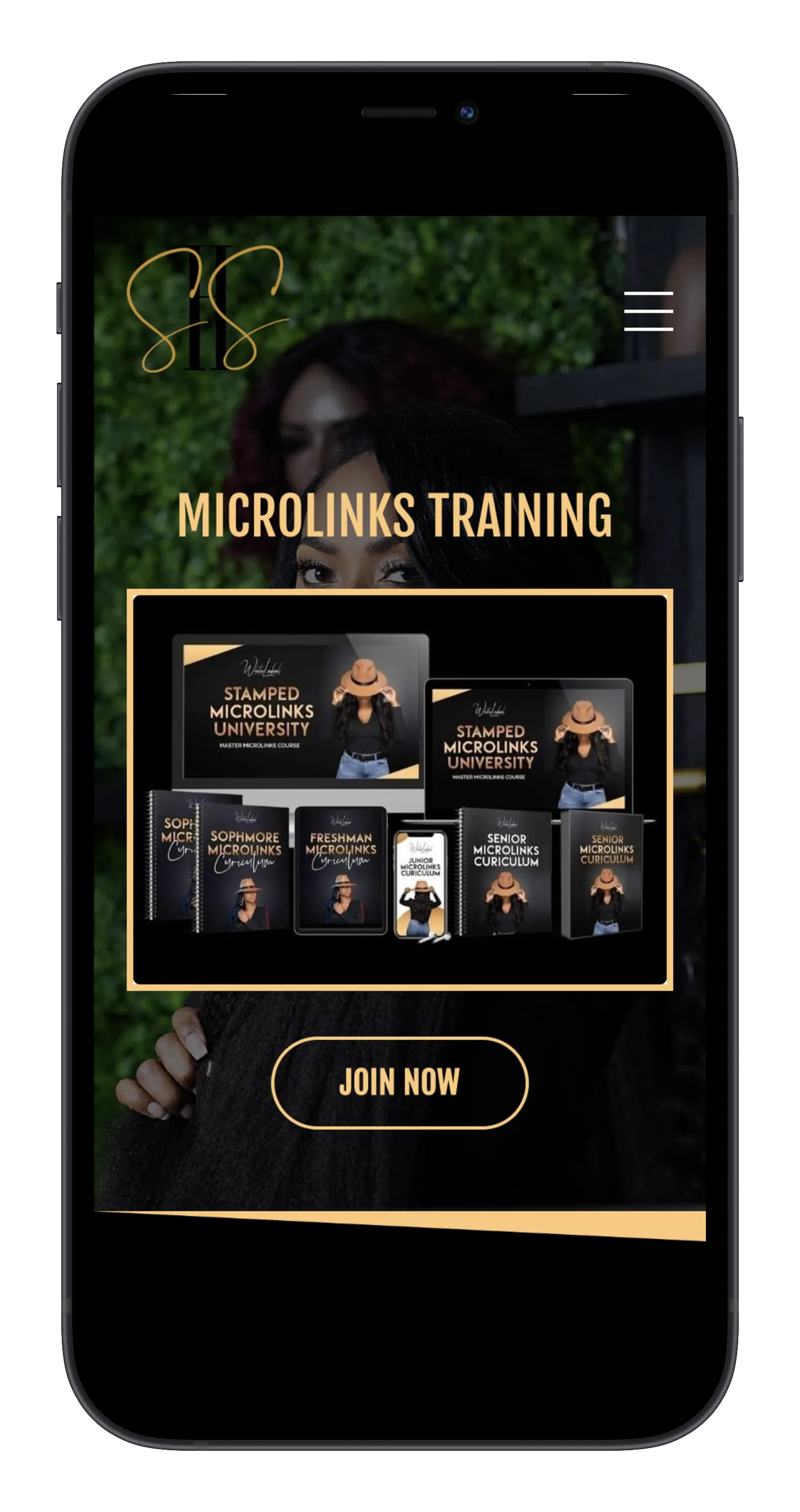 Hair Extensions Brand on mobile