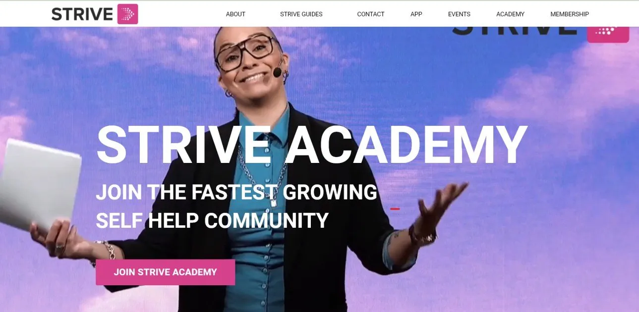 Strive project screen