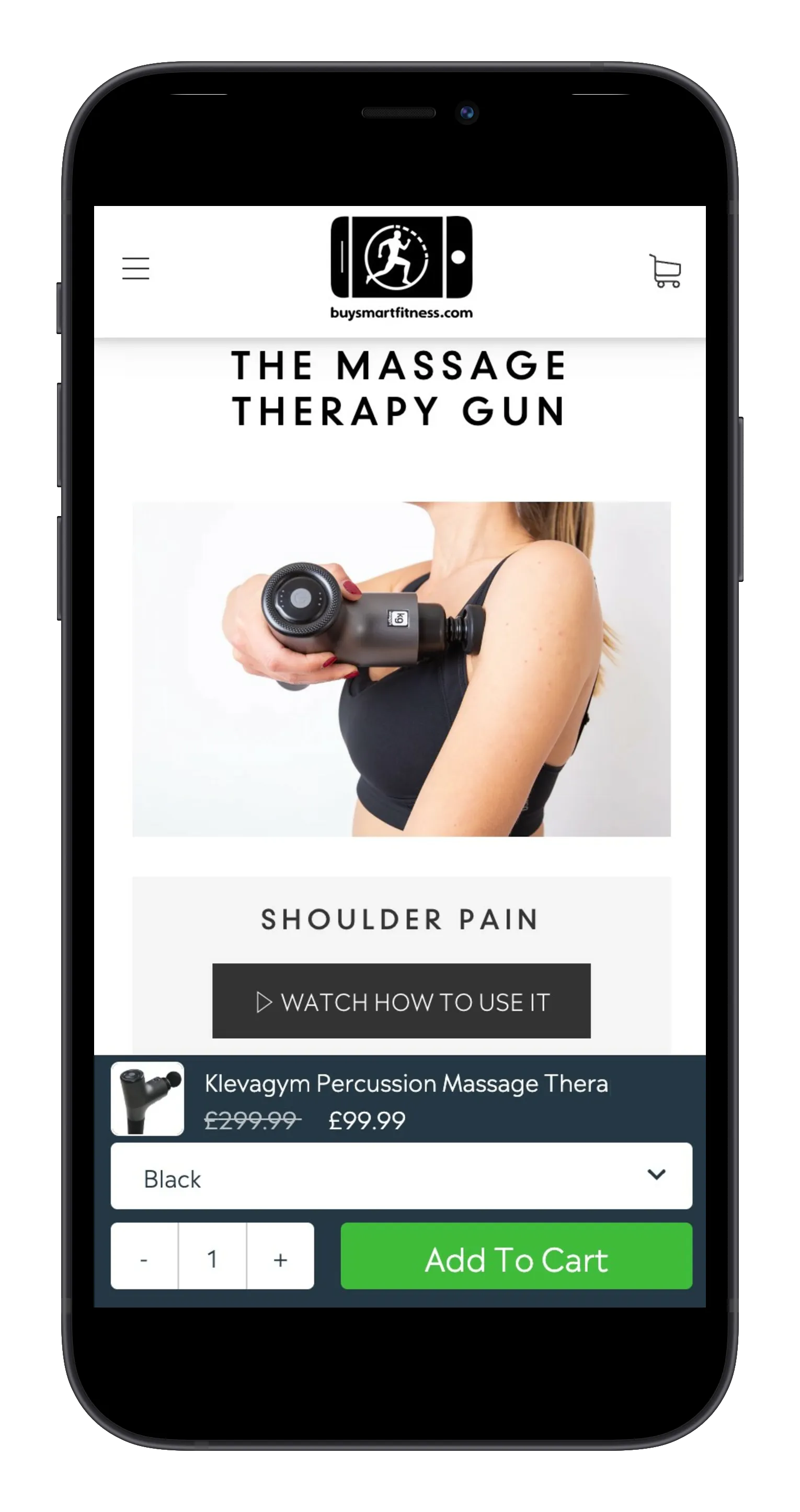 Massage Gun Brand on mobile