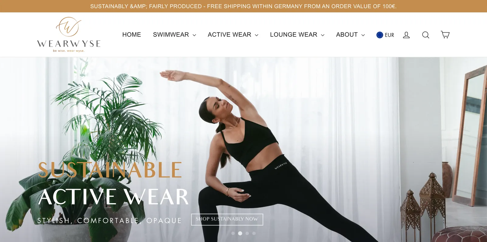 Sustainable Clothing Brand screen 2