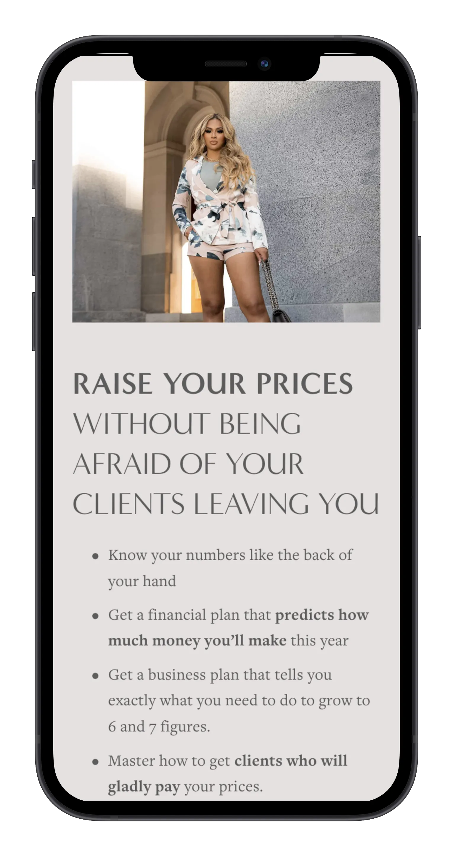 Beautyprenuers Coach on mobile