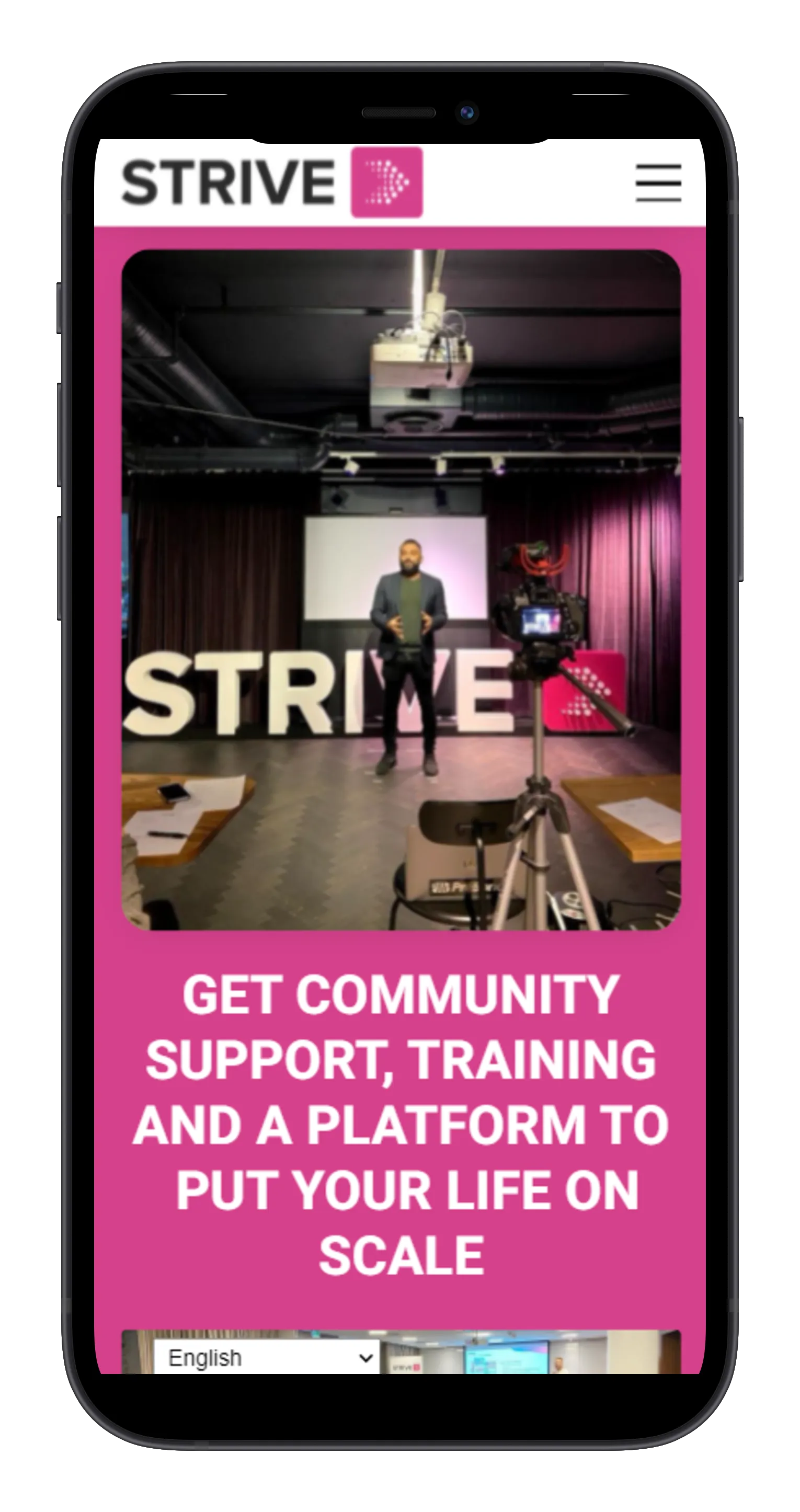 Strive – Community, Academy & App on mobile
